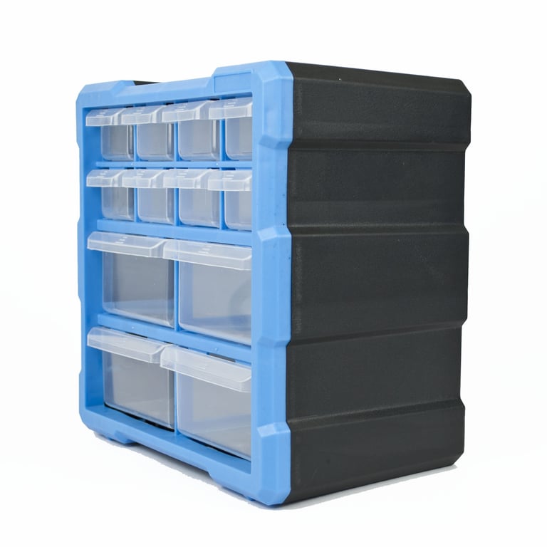 12 Drawer DIY Storage Unit - Craft & Tool Organizer Cabinet