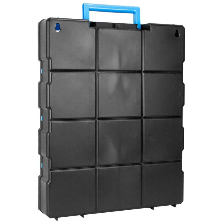 DIY 12 Drawer Storage Unit with Lidded Compartments - Plastic Workshop Cabinet Organizer
