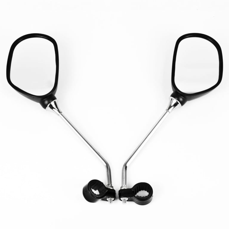 Oval Bike Mirrors with Reflectors - Enhanced Visibility and Safety for Bikes and Mobility Scooters