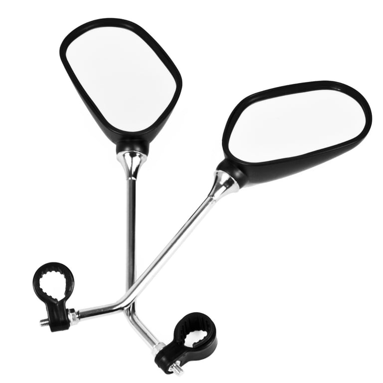 Oval Bike Mirrors with Reflectors - Enhanced Visibility and Safety for Bikes and Mobility Scooters