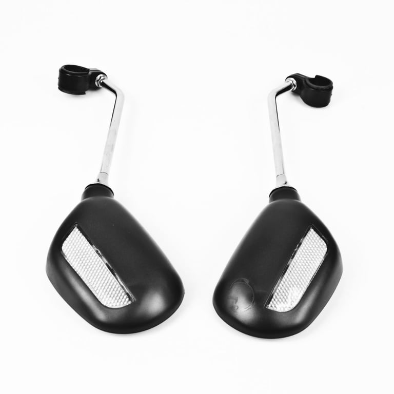 Oval Bike Mirrors with Reflectors - Enhanced Visibility and Safety for Bikes and Mobility Scooters