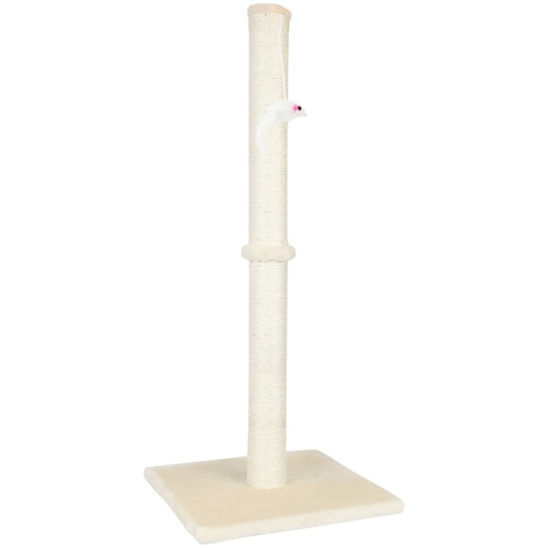 80cm Beige Cat Scratch Post - Durable Indoor Entertainment for Cats