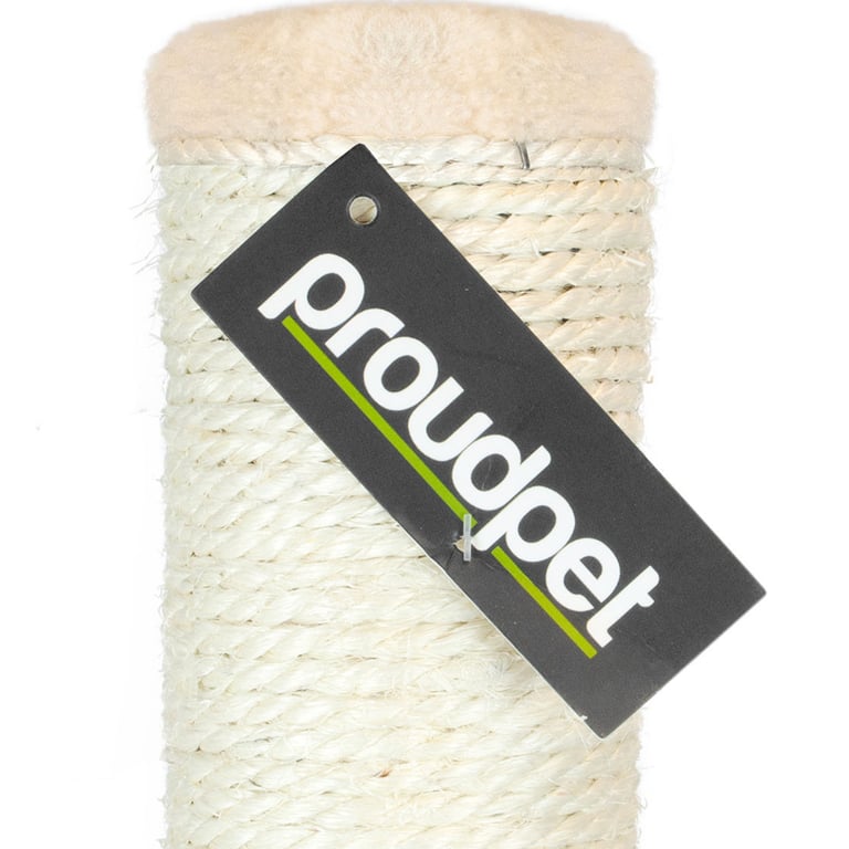 80cm Beige Cat Scratch Post - Durable Indoor Entertainment for Cats