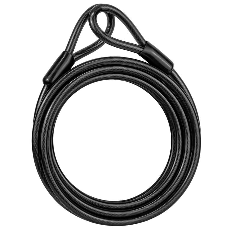 4.5m Heavy Duty Steel Bike Lock Cable - Double Loop Security