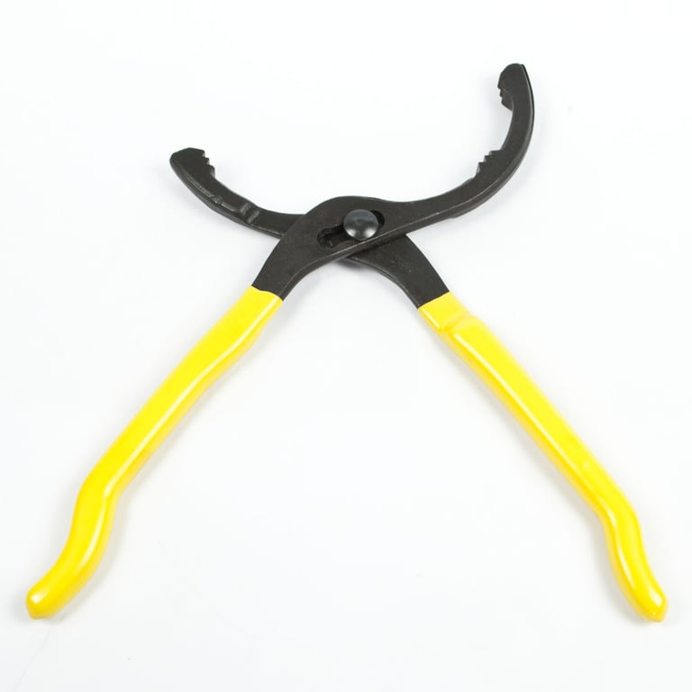 Adjustable 12 Oil Filter Wrench - Drop Forged Steel, Long Padded Handle