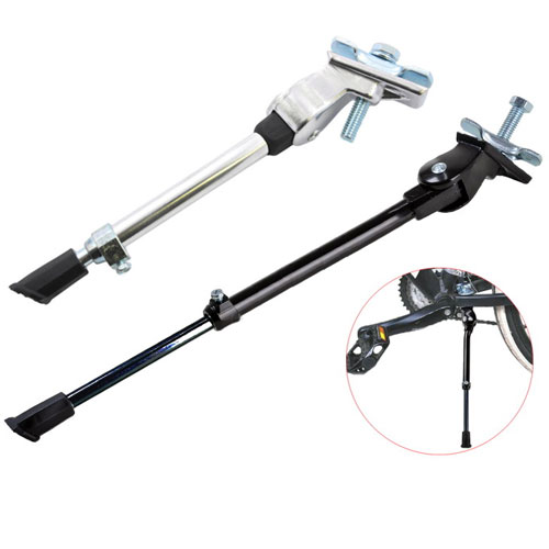 Komodo Adjustable Black Bike Kickstand - Rubber Non-Slip Base
