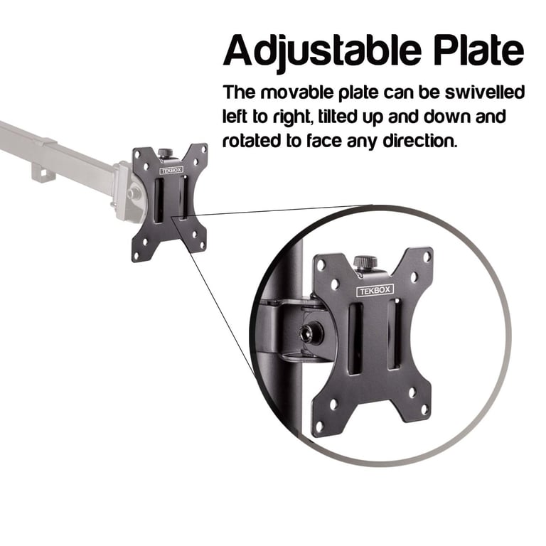 Dual Monitor Mount for Space-Saving Multi Screen Setup - VESA Swivel Desk Mount