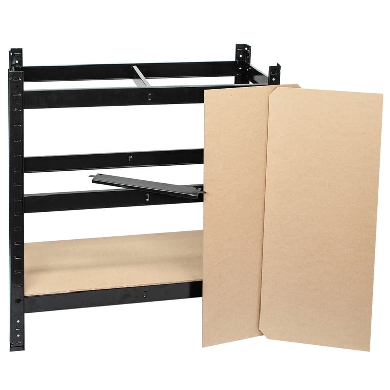Boltless Garage Shelving Rack - Heavy Duty, Multi-Level Storage Solution