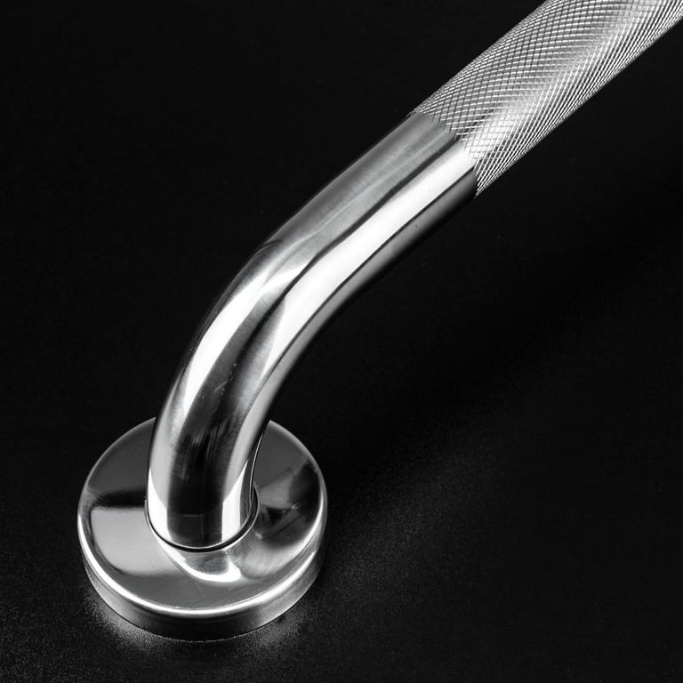 Stainless Steel Grab Bar with Knurled Grip - Bathroom and Home Support Rail