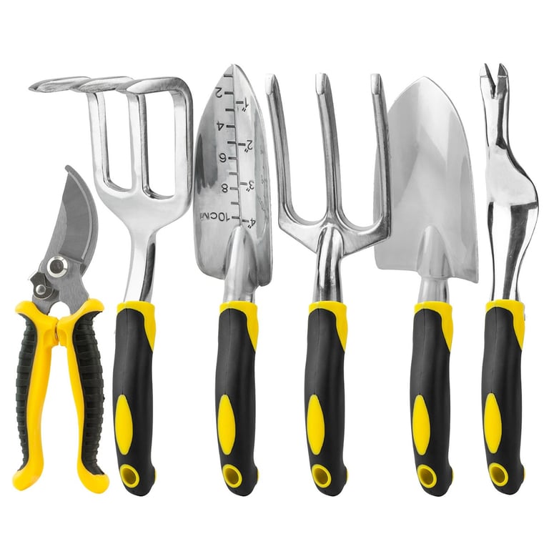 High Quality 6 Piece Gardening Tool Set - Essential Hand Tools for Gardening