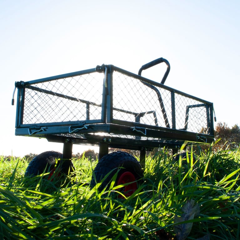 105L Heavy Duty Garden Trolley - All Terrain Wheels & 150kg Capacity