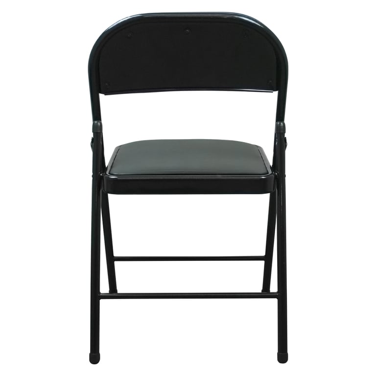Folding Faux Leather Chair - Durable Event Seating Solution
