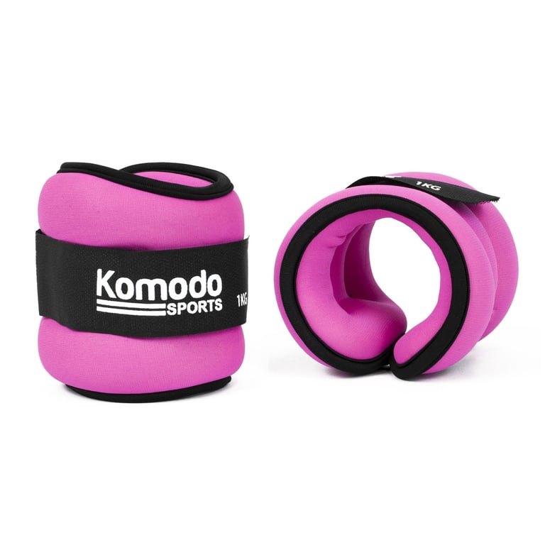 Pink Neoprene Ankle Weights - Intensify Your Workouts with Resistance Training