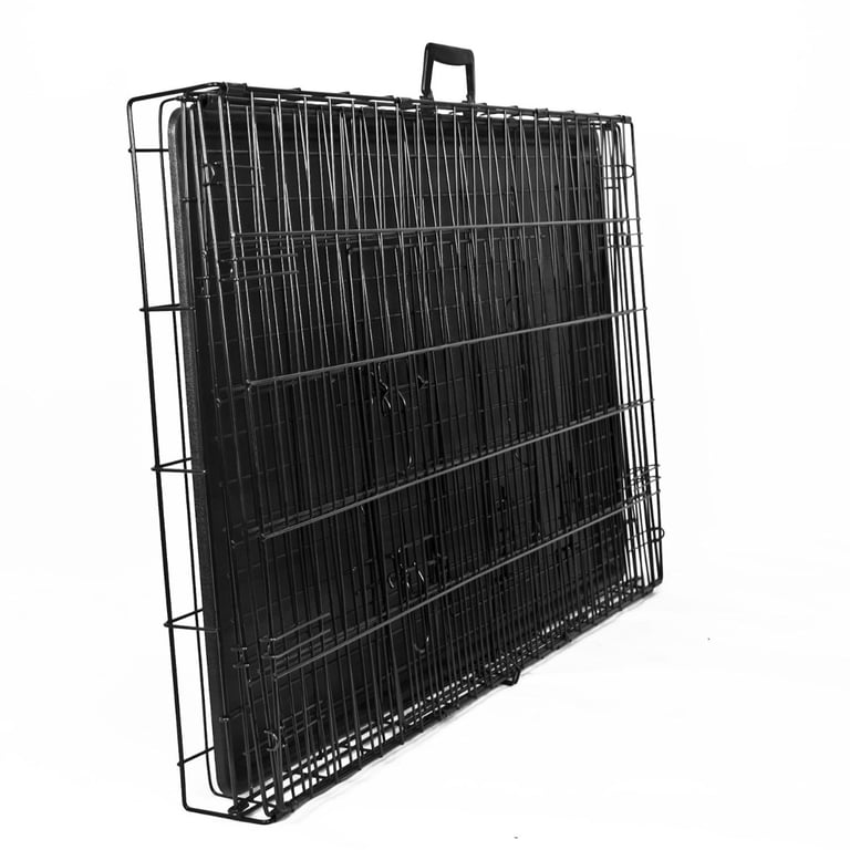 Pet Crate - 36 Inch Large Metal Dog Crate with Easy Access and Travel Portability