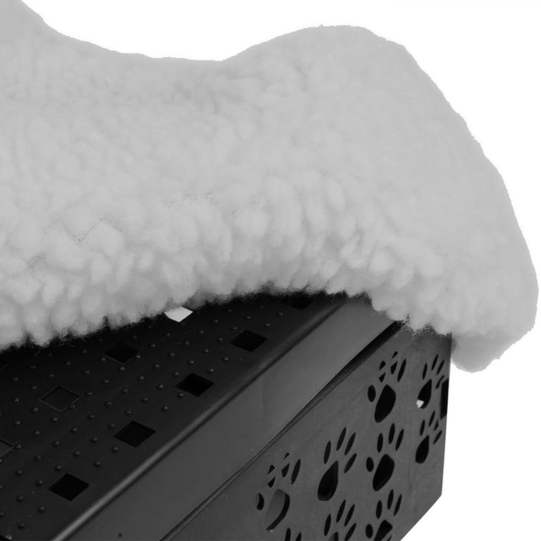 Fleece Covered Pet Stairs for Easy Sofa and Bed Access