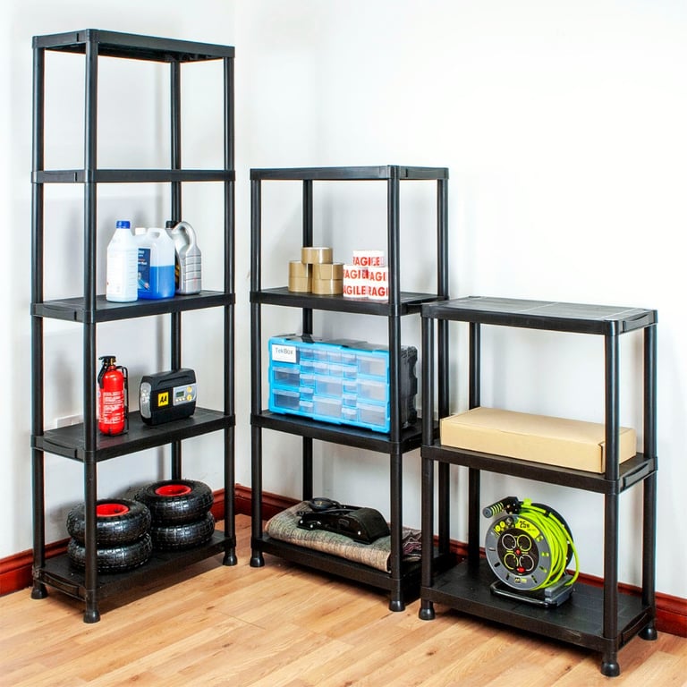 5 Tier Garage Shelves - Easy Assembly, Multi-Level Storage Solution