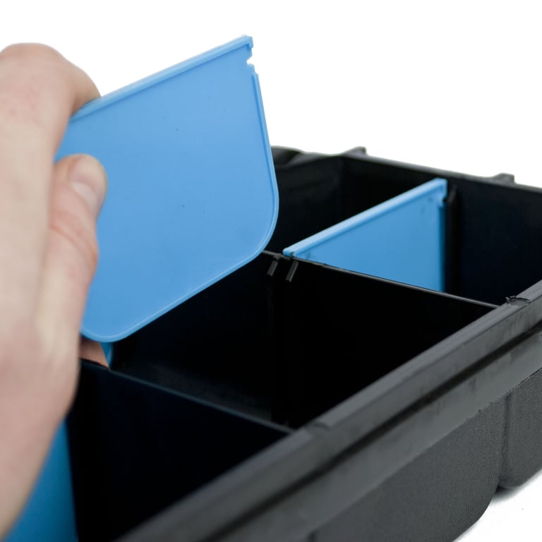 DIY Storage Organiser Case - Large, 12 Compartments & Removable Dividers