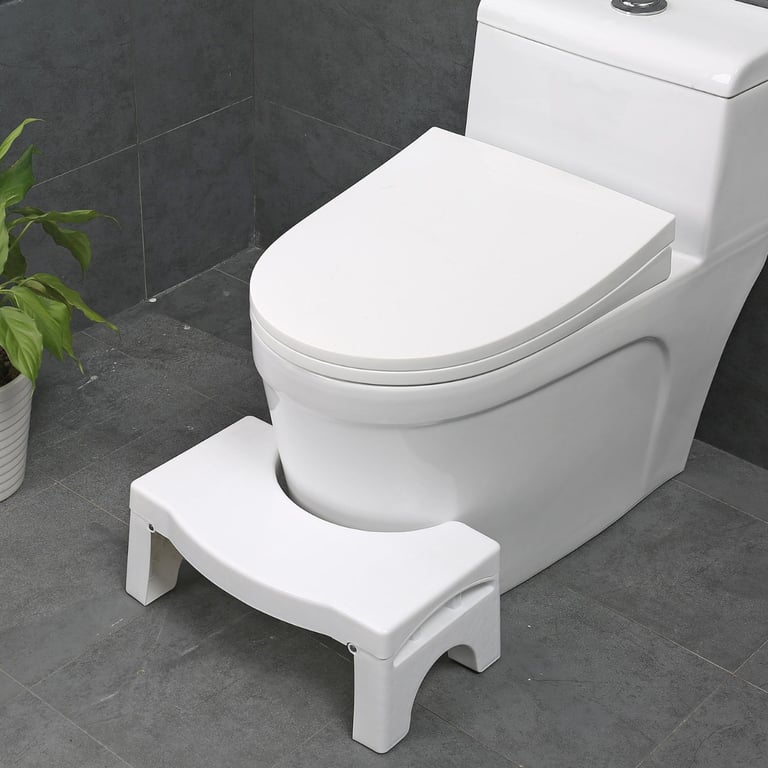 Folding Toilet Step - Natural Squatting Position for Health Benefits & Easy Storage