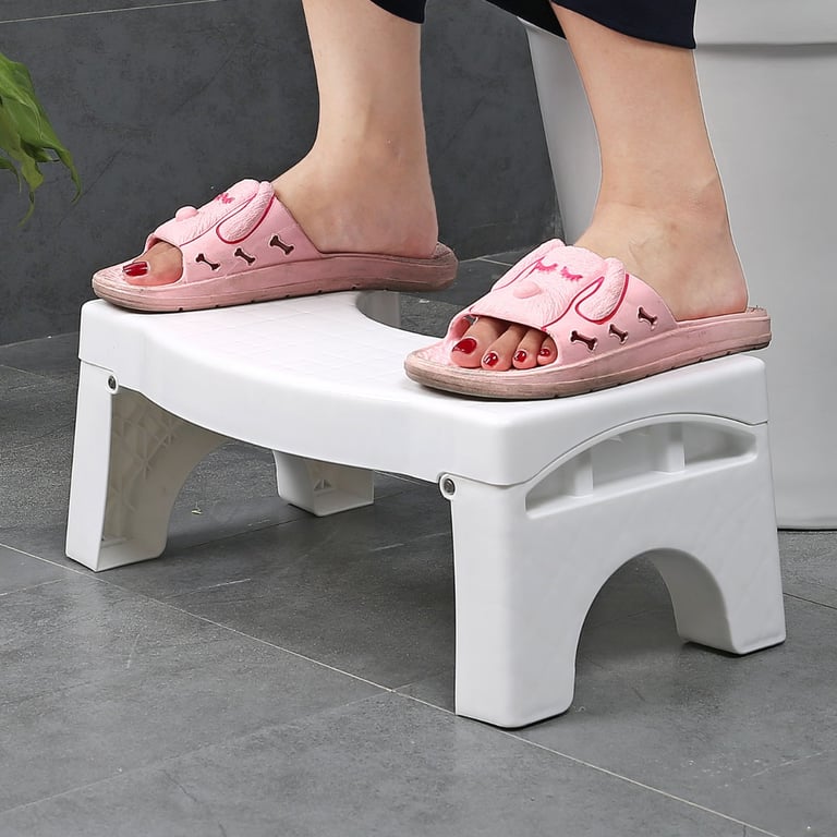 Folding Toilet Step - Natural Squatting Position for Health Benefits & Easy Storage