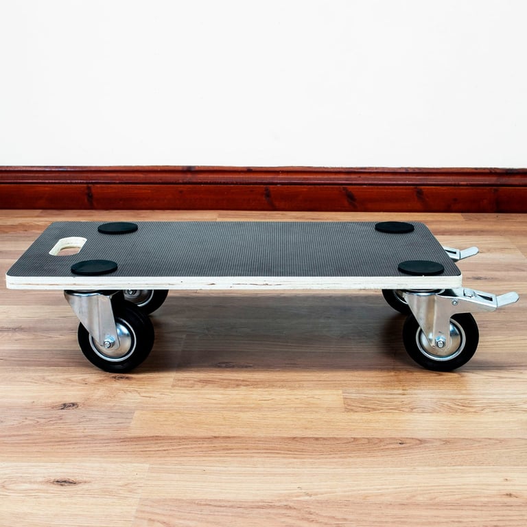 4 Wheel Transport Roller - Heavy Duty Furniture Moving Dolly with Anti-Slip Swivel Wheels and 150kg Capacity