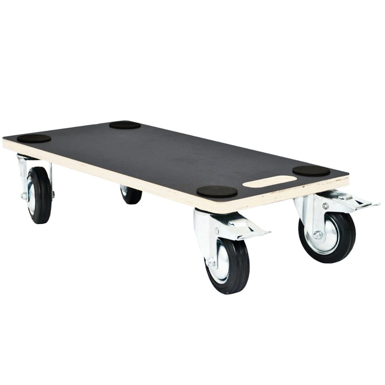 4 Wheel Transport Roller - Heavy Duty Furniture Moving Dolly with Anti-Slip Swivel Wheels and 150kg Capacity