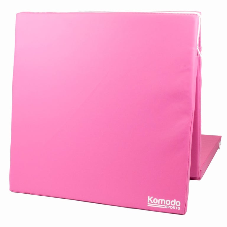 Komodo Tri Fold Yoga and Pilates Mat - Pink, Thick and Portable Exercise Mat for Home