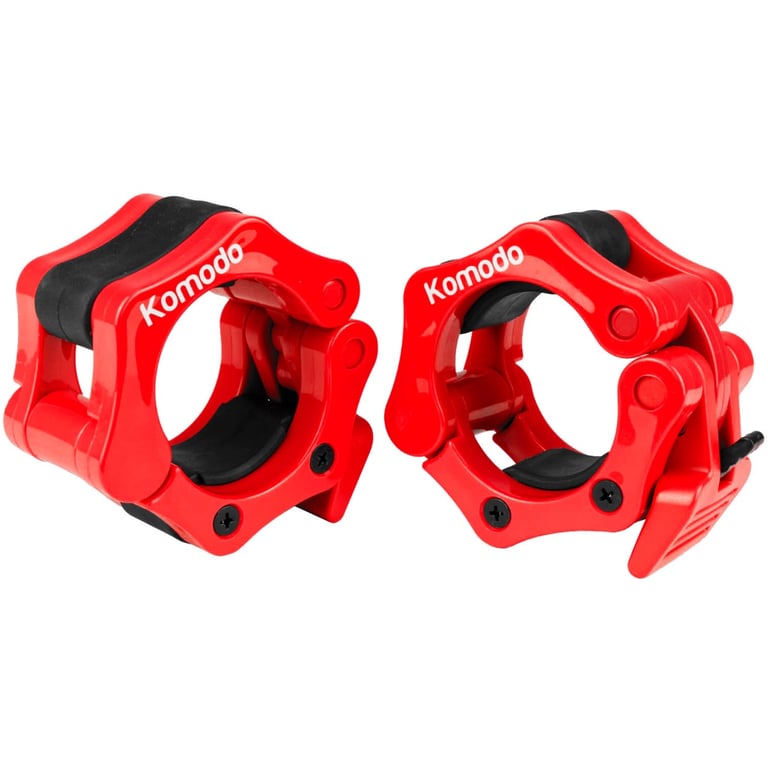 Komodo 2 Inch Spring Bar Collars - Quick Release and Secure Weight Lifting Collars
