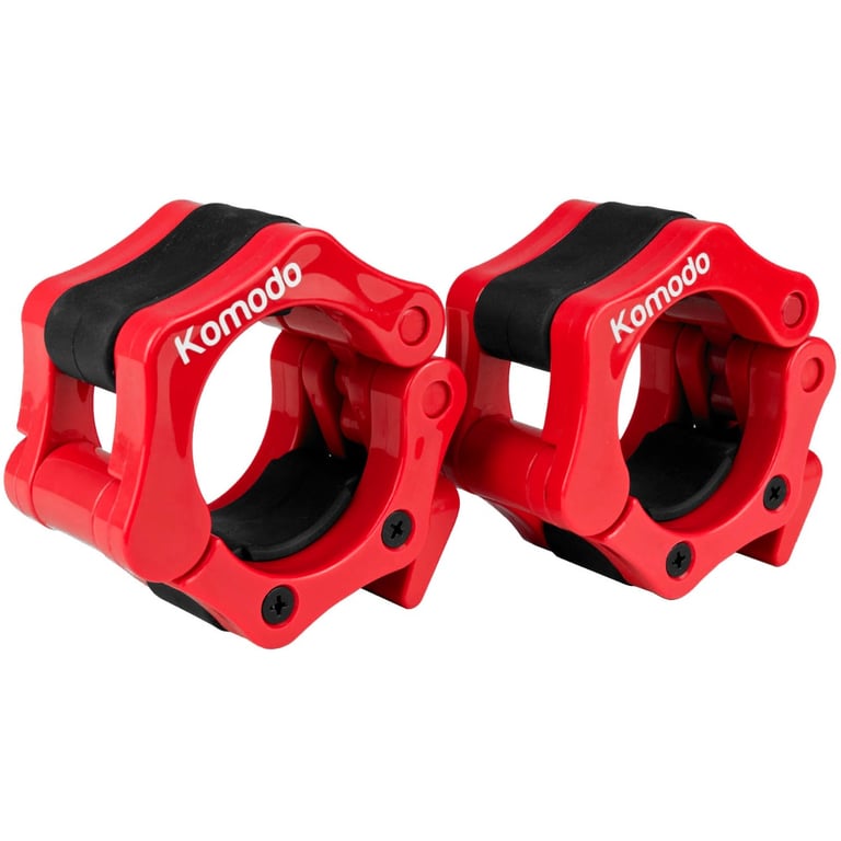 Komodo 2 Inch Spring Bar Collars - Quick Release and Secure Weight Lifting Collars