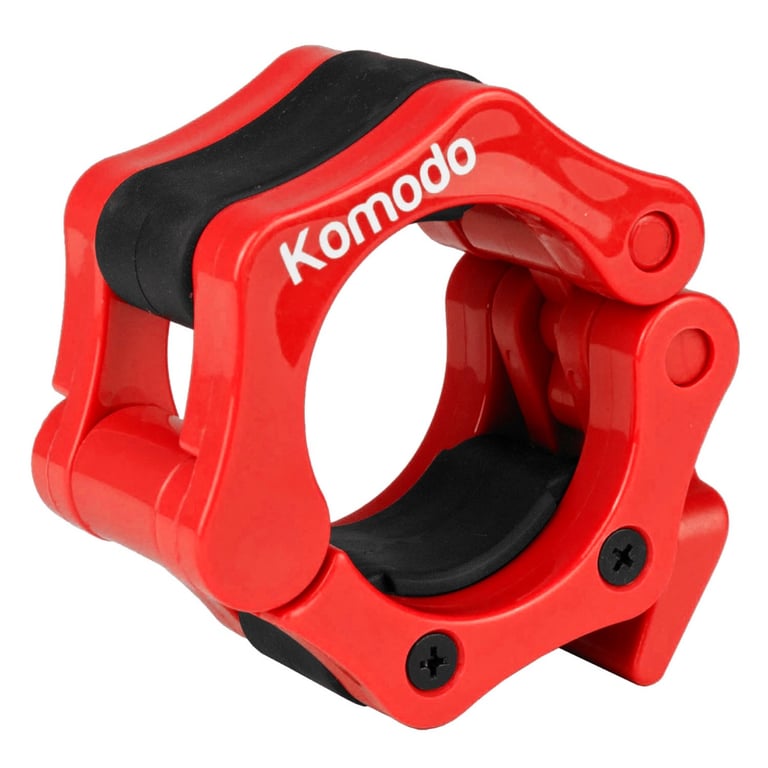 Komodo 2 Inch Spring Bar Collars - Quick Release and Secure Weight Lifting Collars