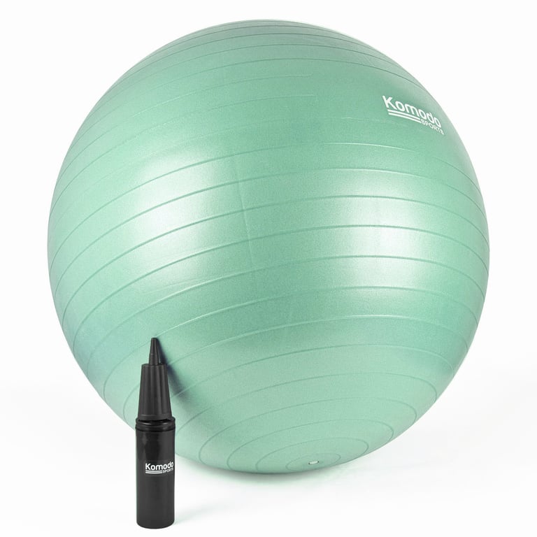 85cm Green Exercise Ball for Core Strength and Balance Training