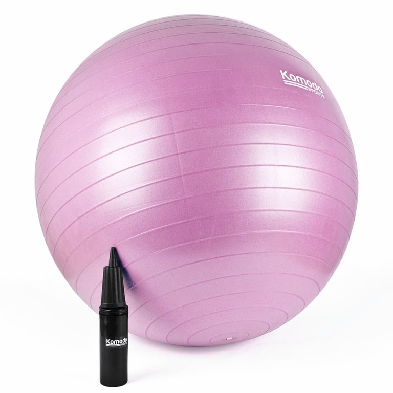 85cm Pink Yoga Exercise Ball - Build Core Strength and Balance Training
