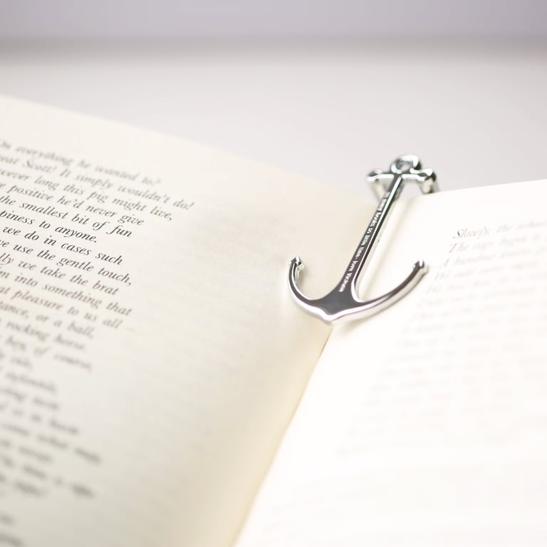Personalised Metal Book Anchor - Comfortable Reading Stand in Gift Box