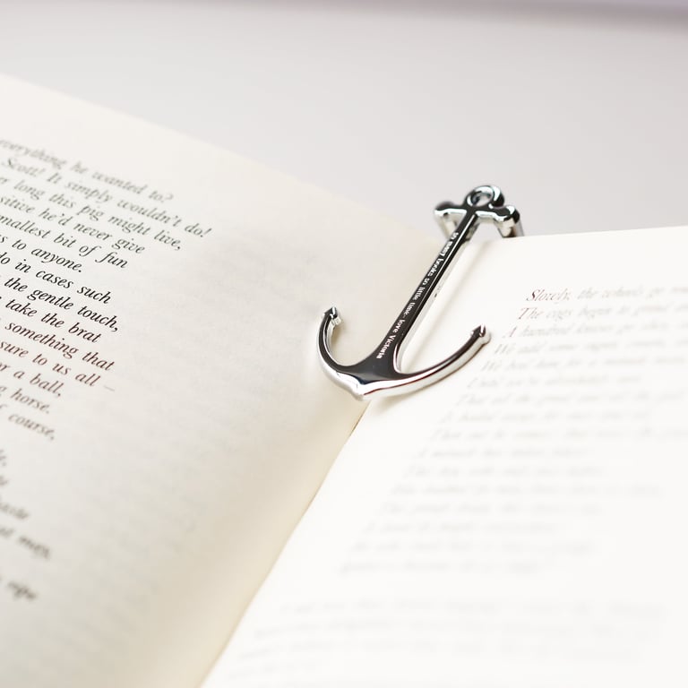 Personalised Metal Book Anchor - Comfortable Reading Stand in Gift Box