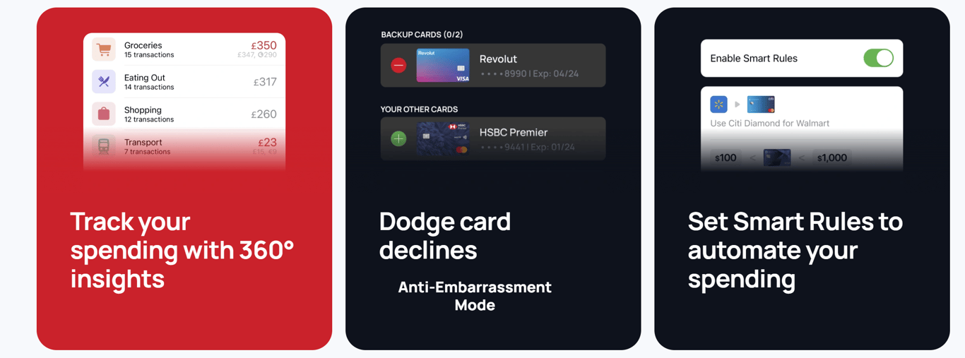 Architect Contactless Payment Watch - Cashback & Multiple Card Management