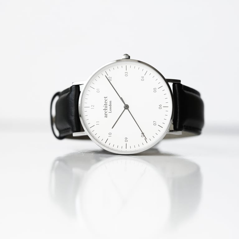 Architect Zephyr Engraved Watch - Personalized Handwriting Stainless Steel Timepiece