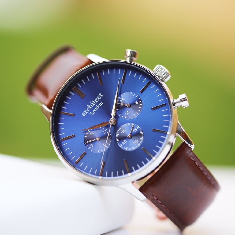 Personalized Architect Motivator Watch - Engraved Men s Chronograph Luxury Timepiece