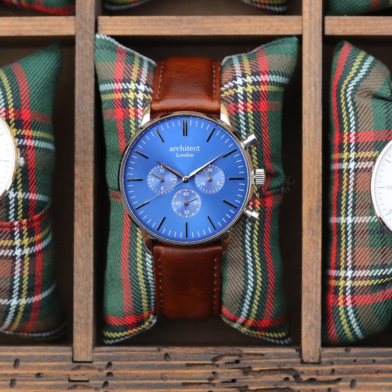 Architect Contactless Payment Watch - Men s Blue with Cashback & Multiple Card Management