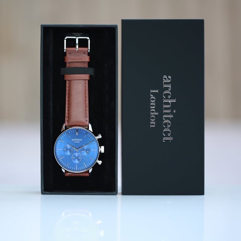 Personalized Architect Motivator Luxury Chronograph Watch - Handwritten Engraving