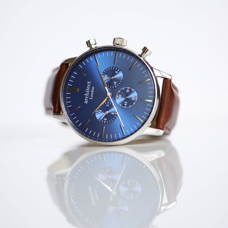 Personalized Architect Motivator Luxury Chronograph Watch - Handwritten Engraving
