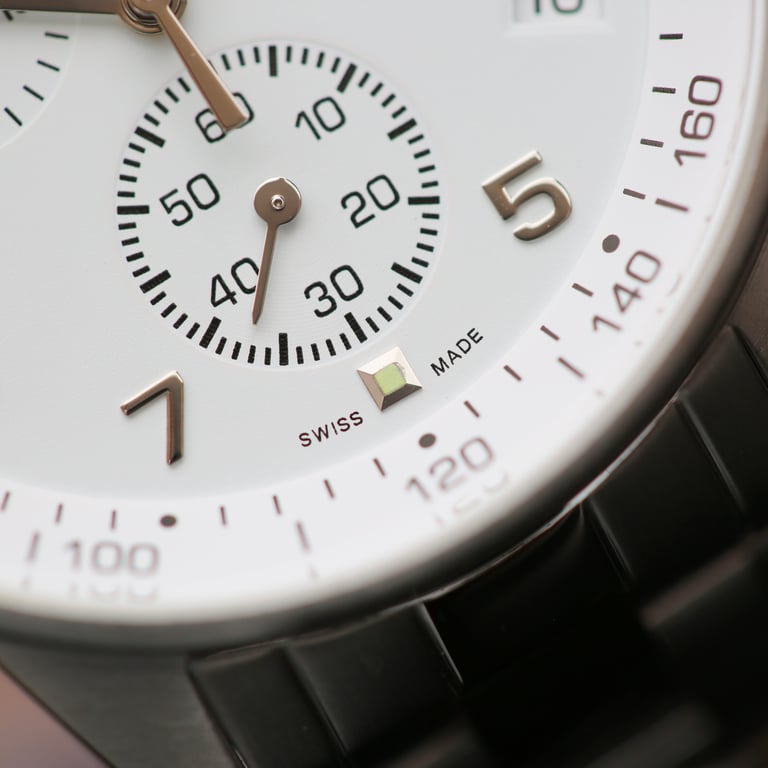 Swiss Made Architect Endeavour Engraved Chronograph Watch