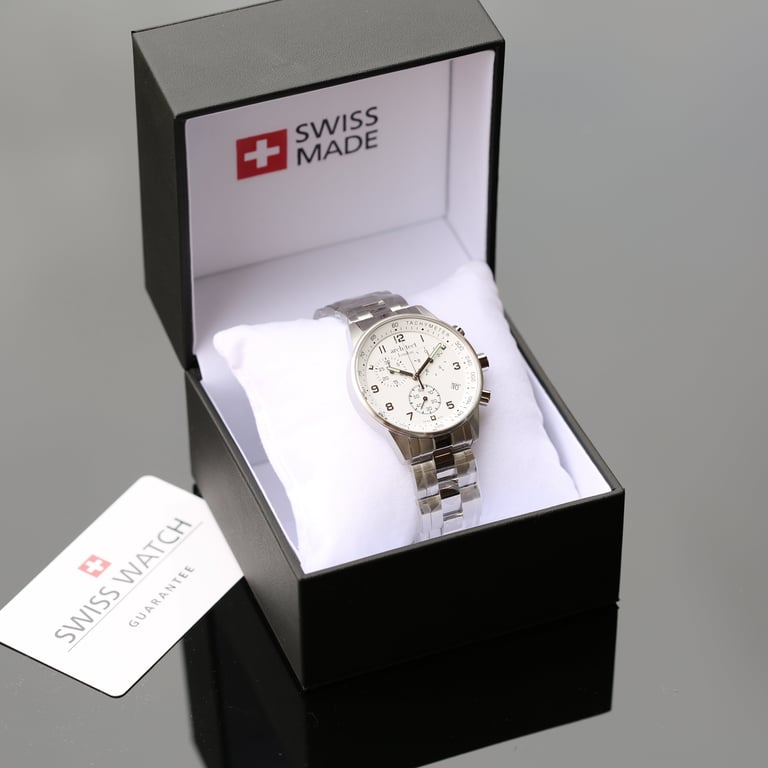 Swiss Made Architect Endeavour Engraved Chronograph Watch