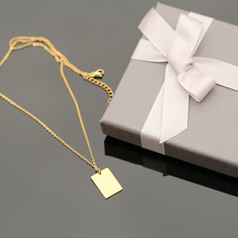 Dazzle Personalised Necklace - Handwritten Engraving in 3 Colours