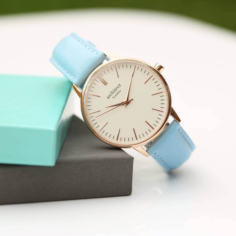 Architct Blanc Ladies Personalised Watch - Handwriting Engraved Quartz Movement