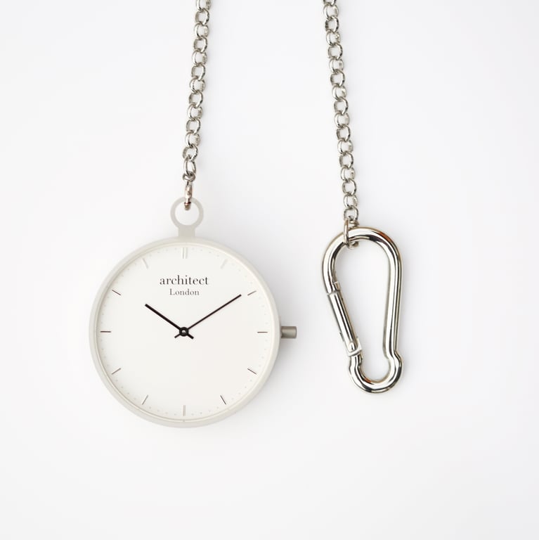 Modern Swiss Movement Sapphire Glass Engraved Pocket Watch
