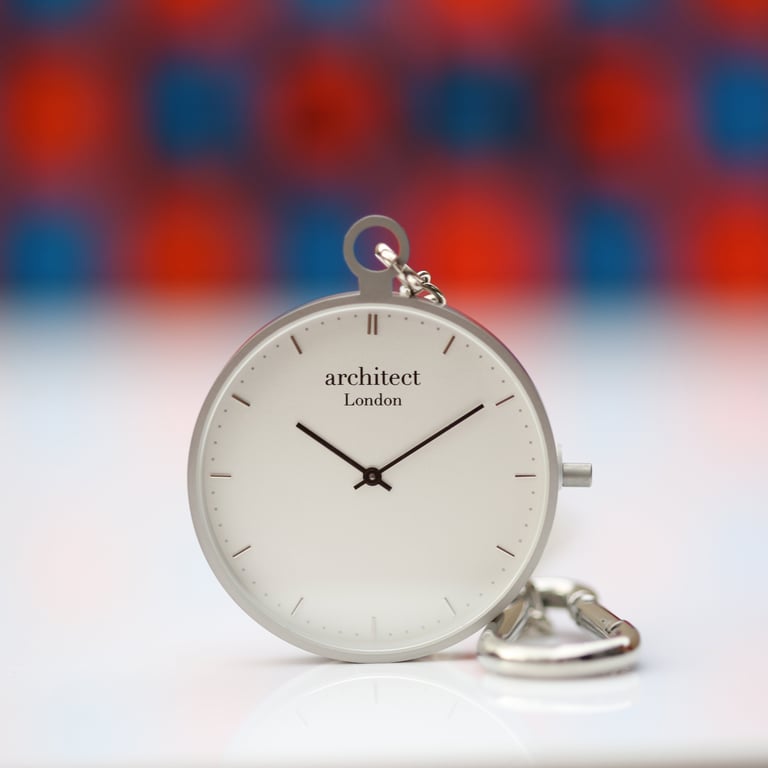 Swiss Modern Pocket Watch with Handwriting Engraving and Sapphire Glass - Luxury Gift