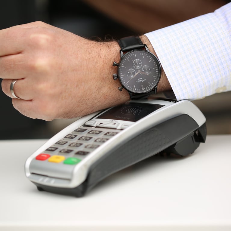 Architect Men s Contactless Payment Watch - Multiple Card Management & Cashback Smartwatch