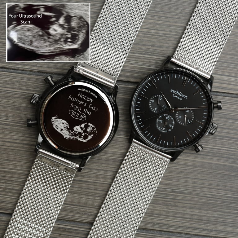 Architect Motivator - Personalized Mens Chronograph Watch with Handwriting Engraving