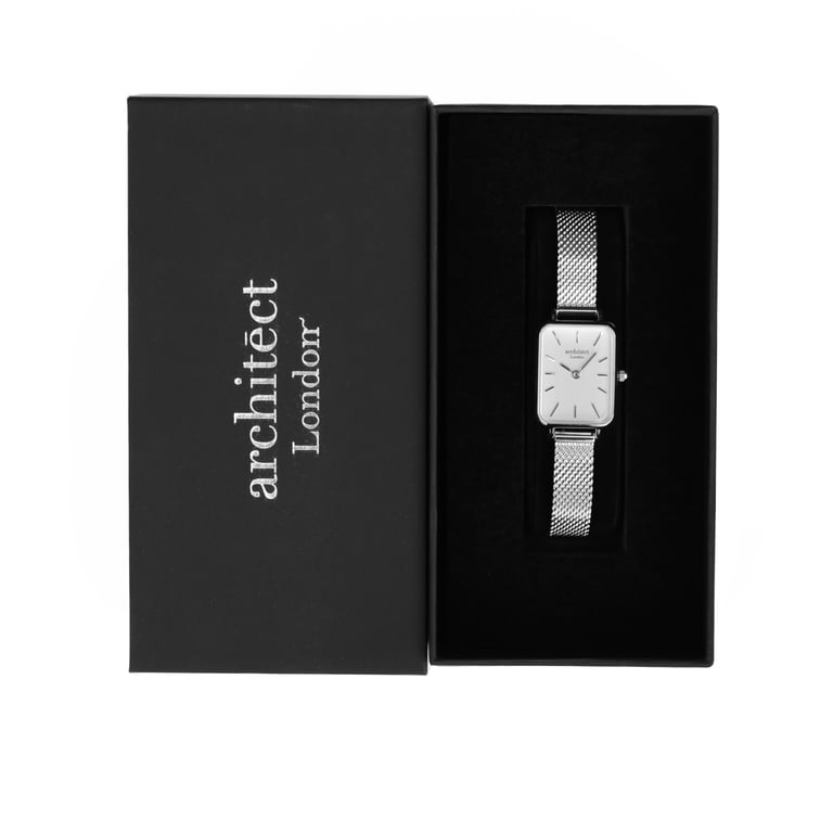 Architct Lille - Personalised Ladies Watch with Handwriting Engraving & Cloud Silver Design