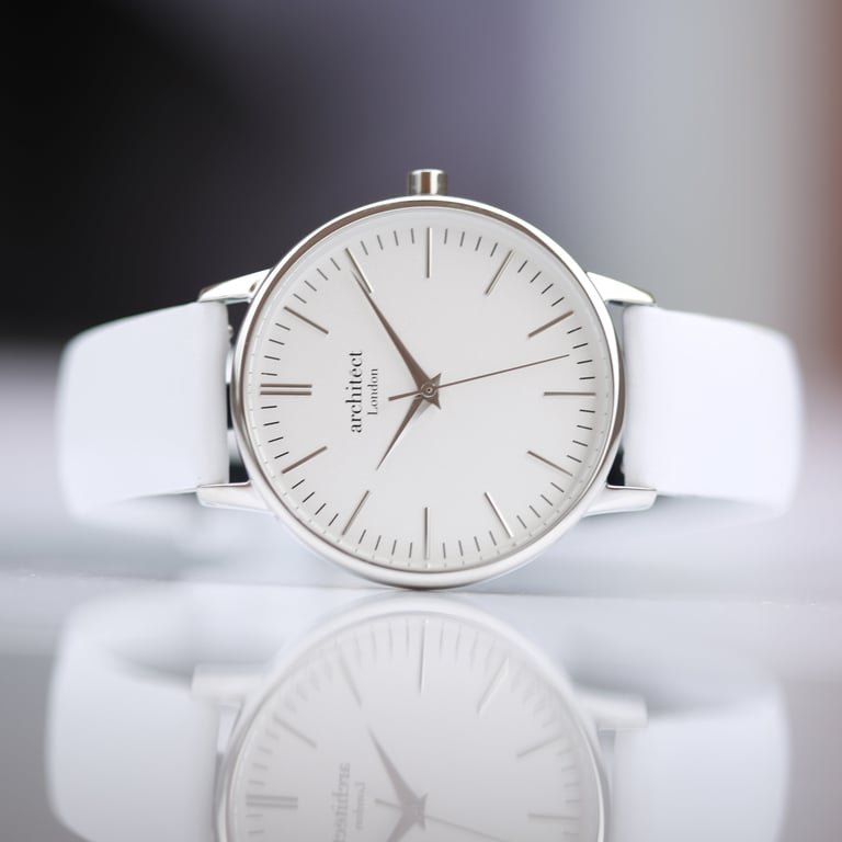 Architct Blanc Personalized Ladies Watch - Handwriting Engraved Stainless Steel Case Quartz Movement