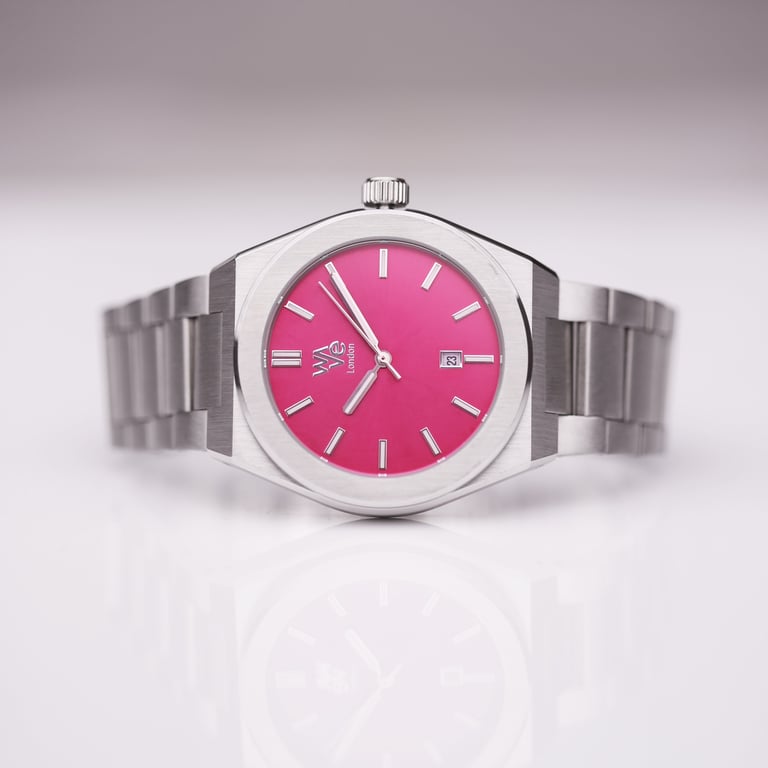 Wave by Architect Watch - Personalised Blush Ripple Minimalist Timepiece